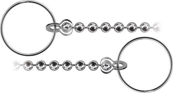 dörner + helmer 4810234 Sink plug chain Nickel Brass nickel plated 50 cm