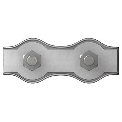 doerner + helmer 4814454 Rope clip 3 mm Steel zinc galvanized 20 pc(s)