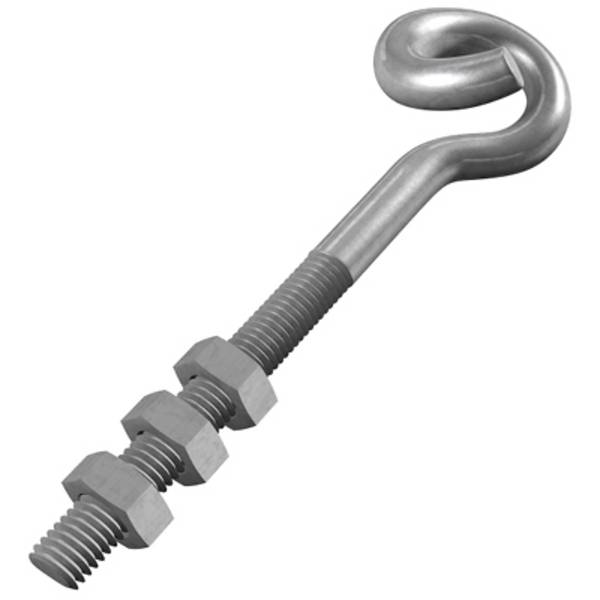 dörner + helmer 4814864 Screw hooks zinc 10x 14 cm 6 pc(s)