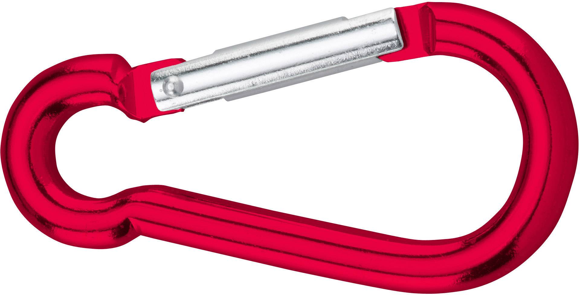 doerner + helmer 4815724 Snap hook aluminum anodised red
