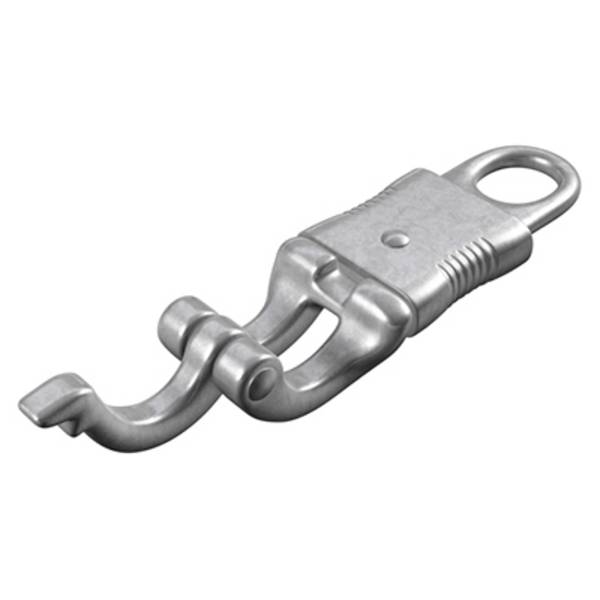 dörner + helmer 4817404 Panic Hook fastener with eyelet 95 mm Nickel plated die cast zinc. 6 pc(s)