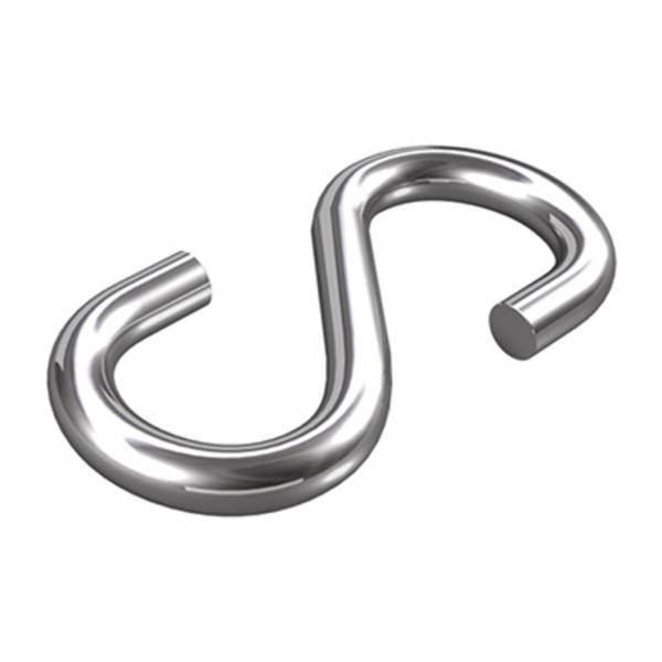 dörner + helmer 4910094 S-hook Ø 6 mm 45 mm A2 stainless steel 20 pc(s)