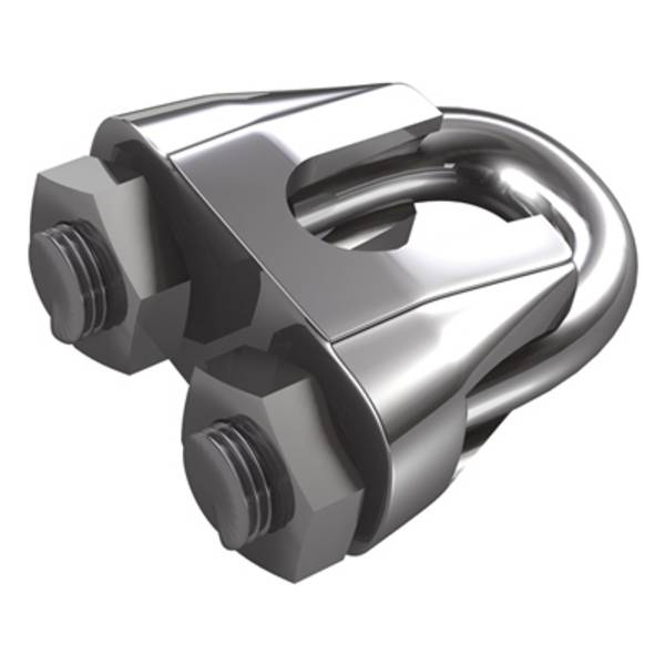 dörner + helmer 4916154 Rope clip 3 mm Stainless steel A2 20 pc(s)