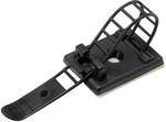 Cable mount Self-adhesive, Screw fixing + strap Black Conrad Components 1206771 WCT-85 1 pc(s)