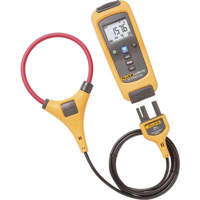 A digital multimeter in orange with a red current cable, displaying a reading of '1576' on an LCD screen.