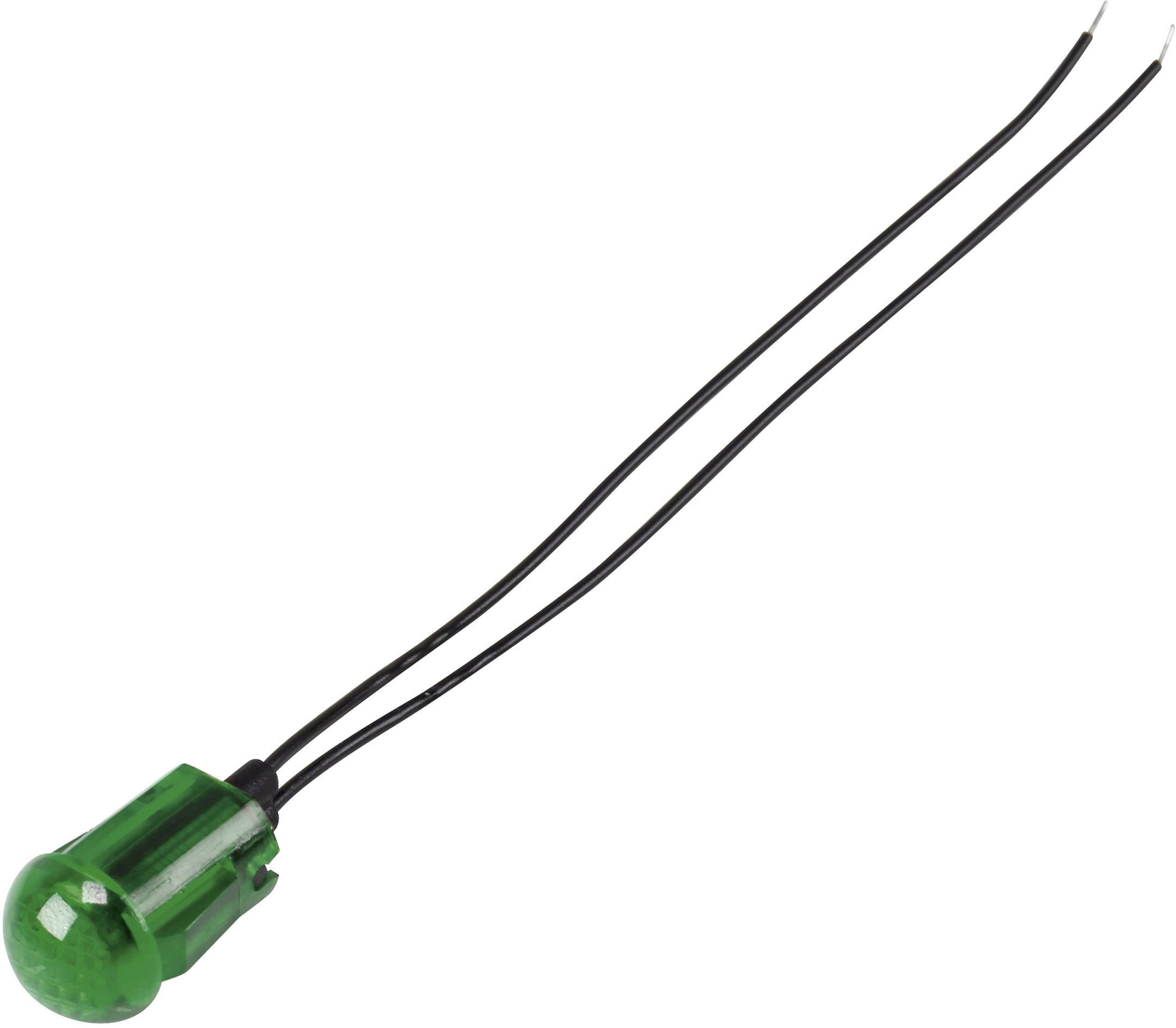 TRU COMPONENTS 1588085 Standard indicator light with bulb Green 1 pc(s)-0