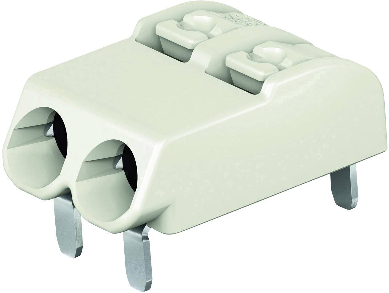 WAGO 2060-1402/998-404 Spring-loaded terminal 0.75 mm² Number of pins 2 Light grey 1 pc(s)