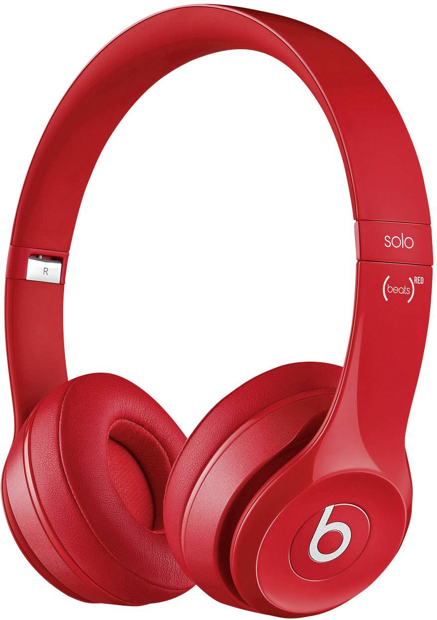 Beats Solo² Onear headphones Corded (1075100) Red Foldable, Headset