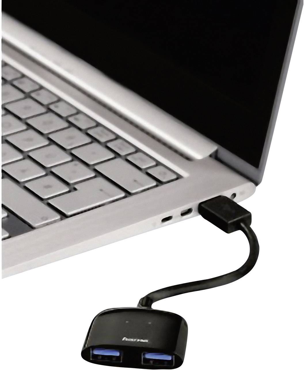 Hama Mobil 2 ports USB hub Black-1
