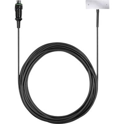 Long black cable with plug and flat metal plate at the end.