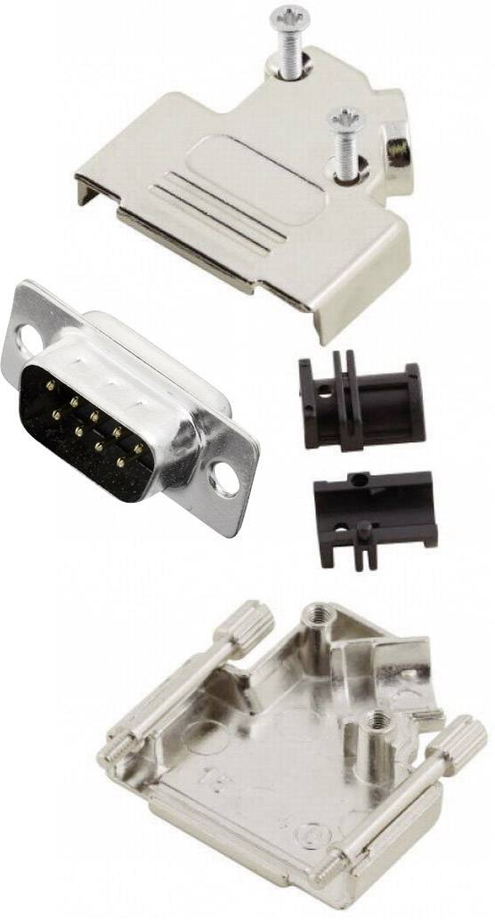 MH Connectors MHD45ZK9-DB9P-K D-SUB pin strip set 45 ° Number of pins: 9 Solder bucket 1 pc(s)