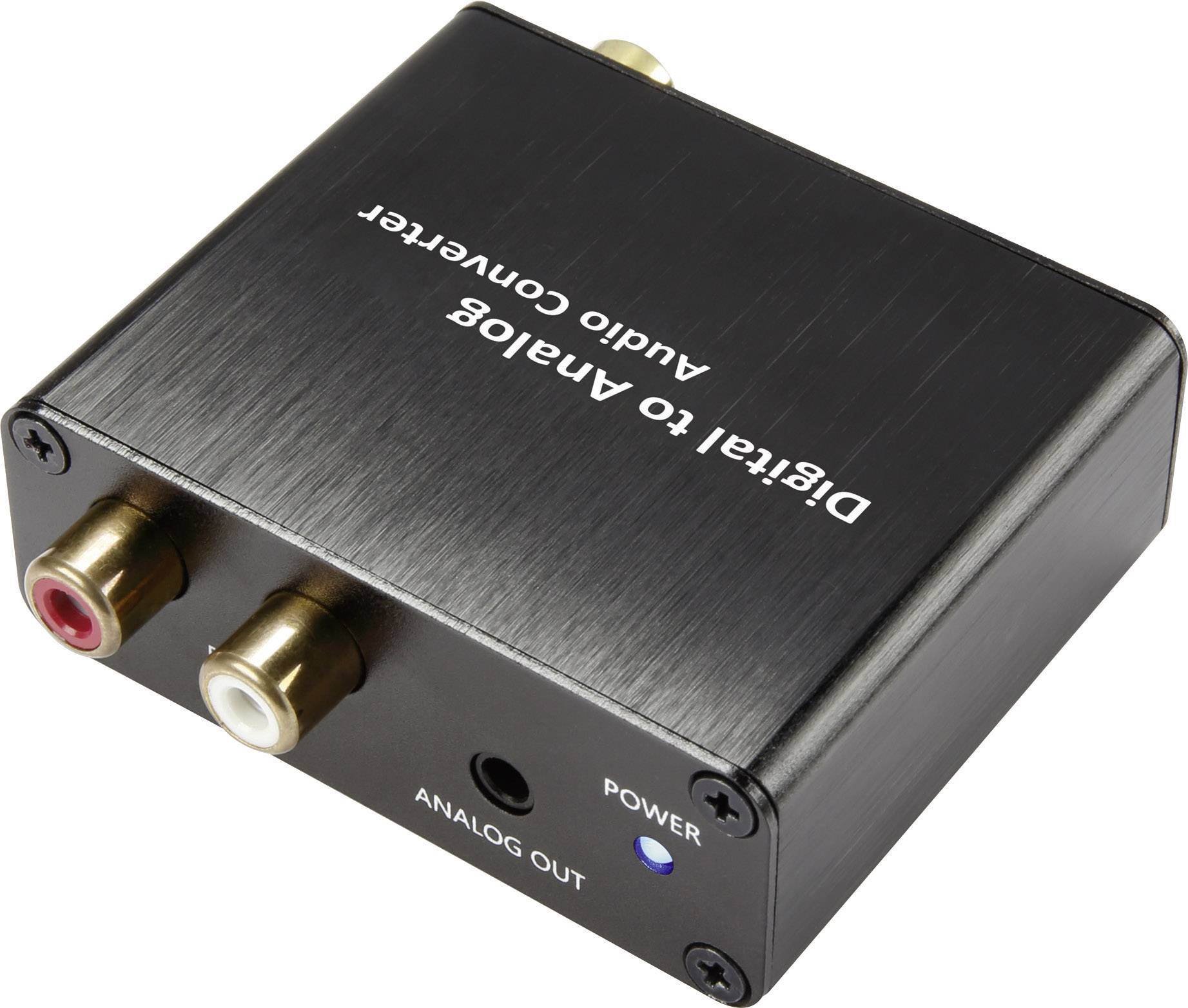 Audio/phono Converter [Toslink, RCA Digital - RCA, Jack] Unidirectional (uni) SpeaKa Professional SP-DAC-TK/CK