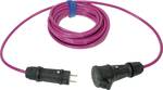 Extension cable with PUR cable 10 m Pink
