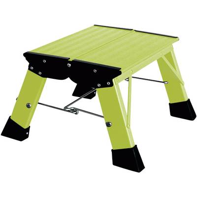 Krause Treppy PlusLine 130365 Aluminium Step stool Folding Operating height (max.): 2.20 m Green 1.8 kg
