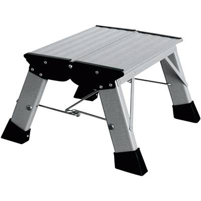 Krause Treppy PlusLine 130327 Aluminium Step stool Folding Operating height (max.): 2.20 m Silver 1.8 kg