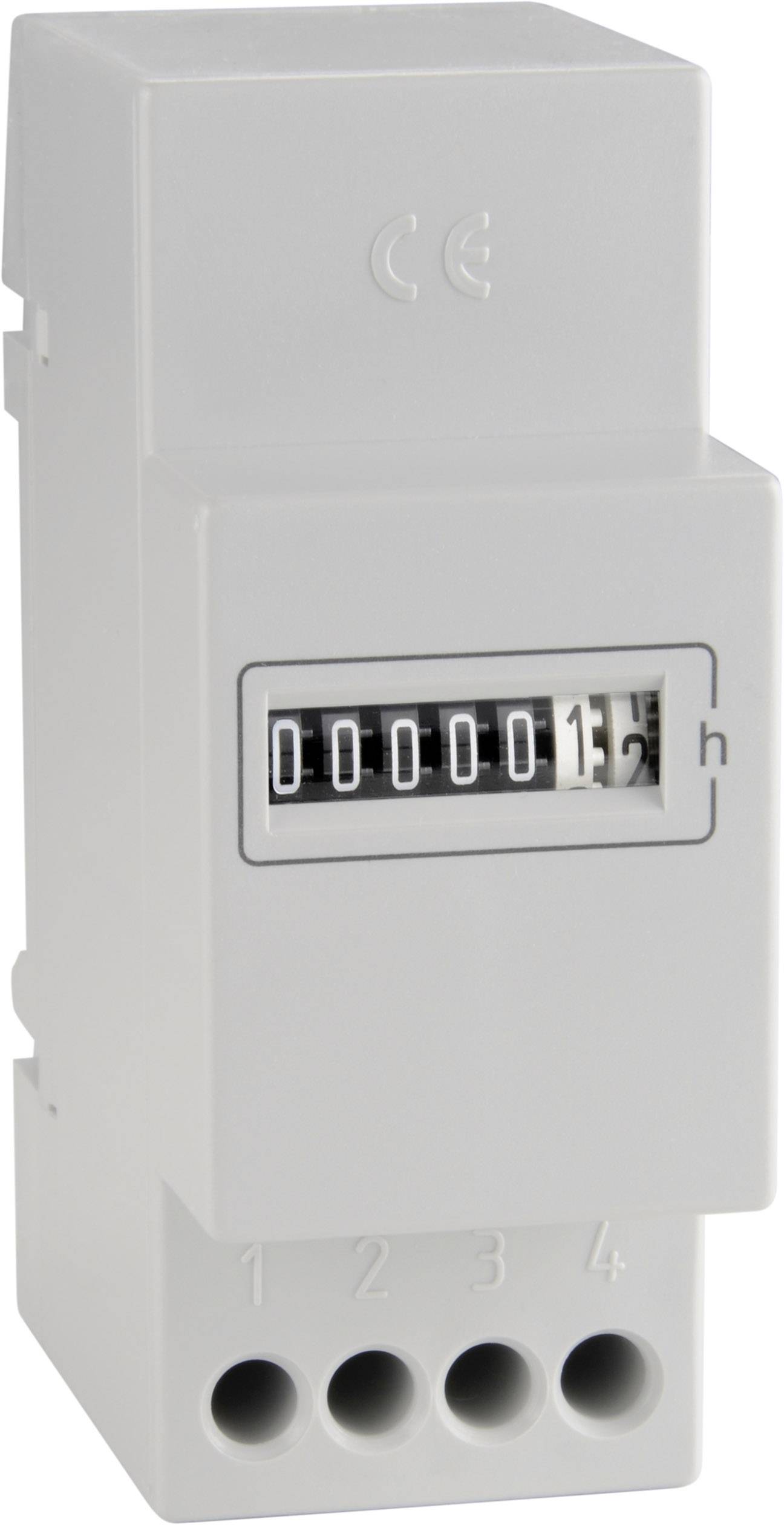 Bauser 666.6/008-022-0-1-001 666.6/008-022-0-1-001 Operating time meter for DIN rail 660 series