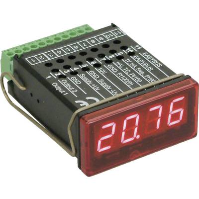 A digital display device with a red LED display shows '20.76'. The device has several ports on its top surface.
