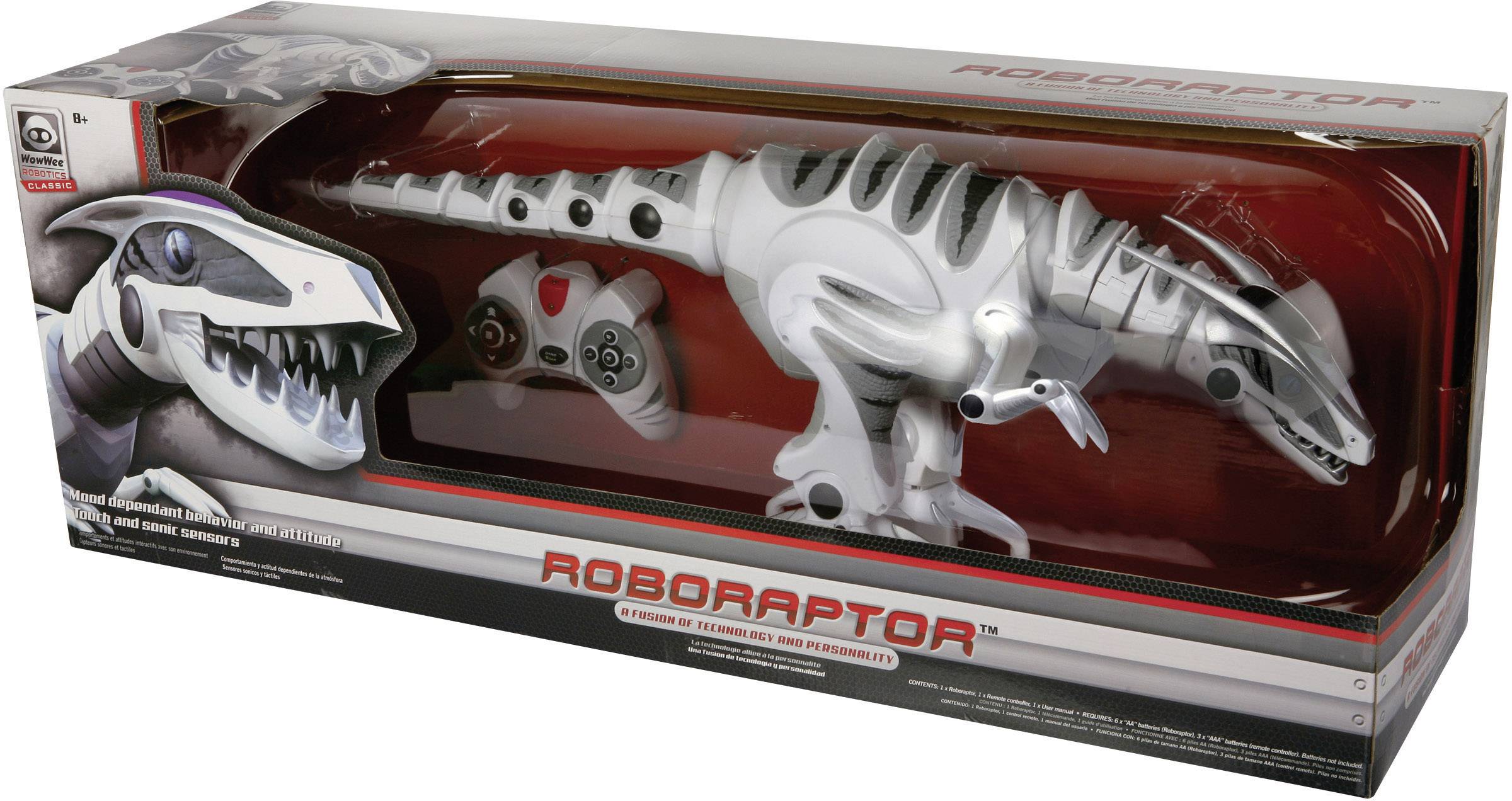 Roboraptor 8095 WowWee Toys Remote Control Dinosaur White 32" for sale online 