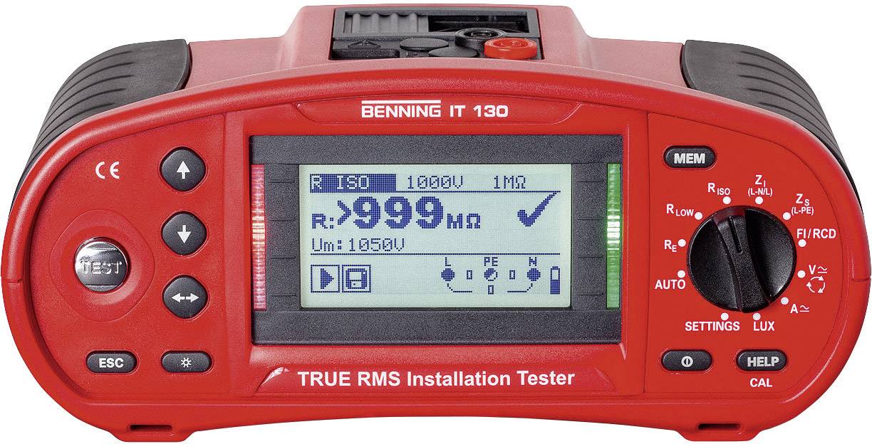 Benning IT 130 VDE tester Calibrated to (ISO standards)