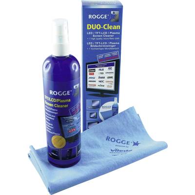 Rogge TFT, Plasma, LED, LCD PC screen cleaner 250 ml incl. cleaning cloth Duo-Clean 10025 1 pc(s)