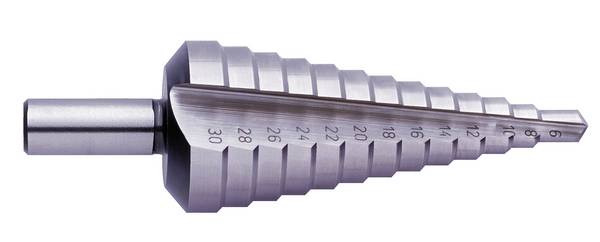 Exact 05324 Universal-Stufenbohrer 30-40mm HSS plus6 HSS Step drill bit   Total length 98 mm   Triangular shank 1 pc(s)