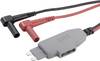 VOLTCRAFT MS-4 Test lead adapter Connector blade-type fuse - Banana jack 4 mm Insulation sleeve Black, Red
