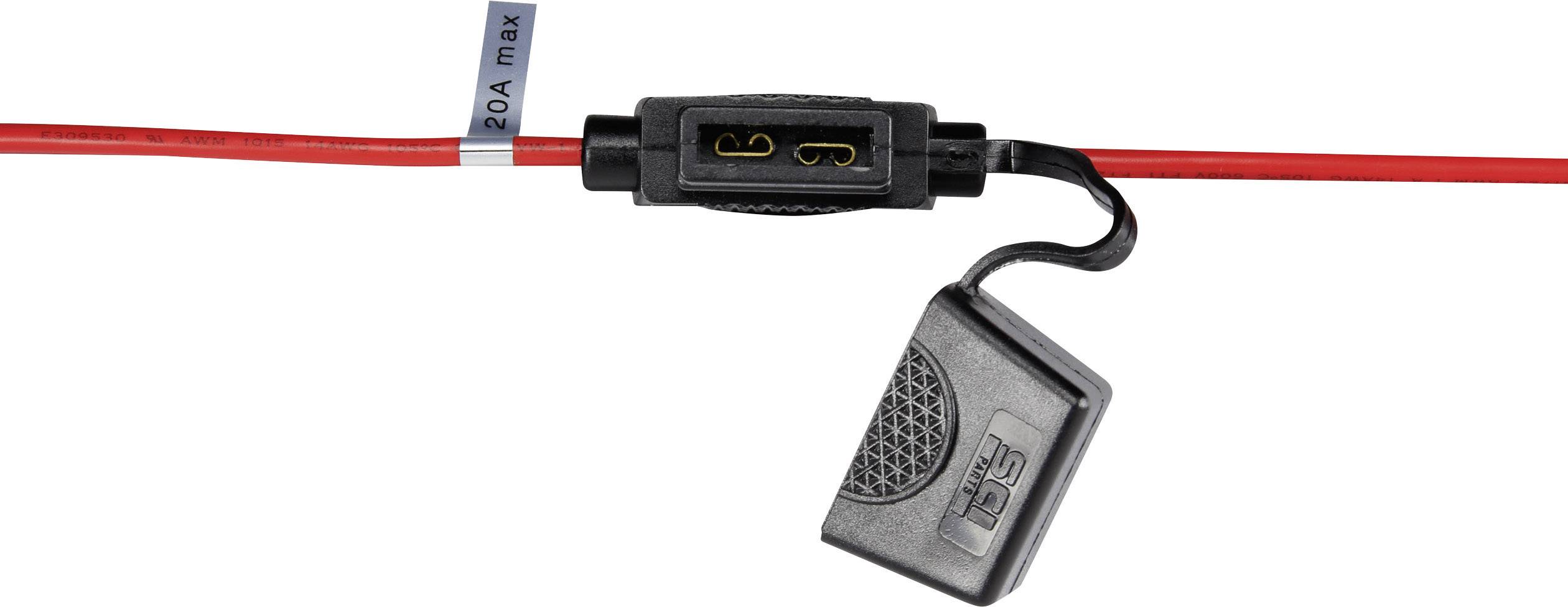 Car bladetype fuse holder Bladetype fuse (standard) 20 A 2 mm² 1 pc(s