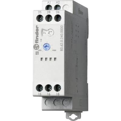A Finder time relay, Model 83.02, with adjustable time functions.