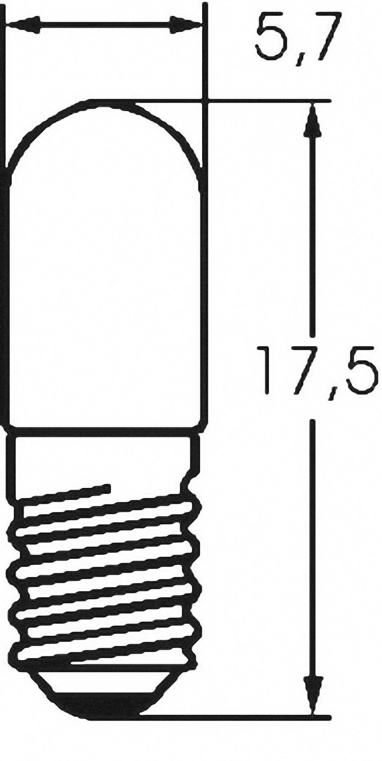 Barthelme 00200610 Micro bulb 6 V 0.60 W E5/8 Clear 1 pc(s)-1