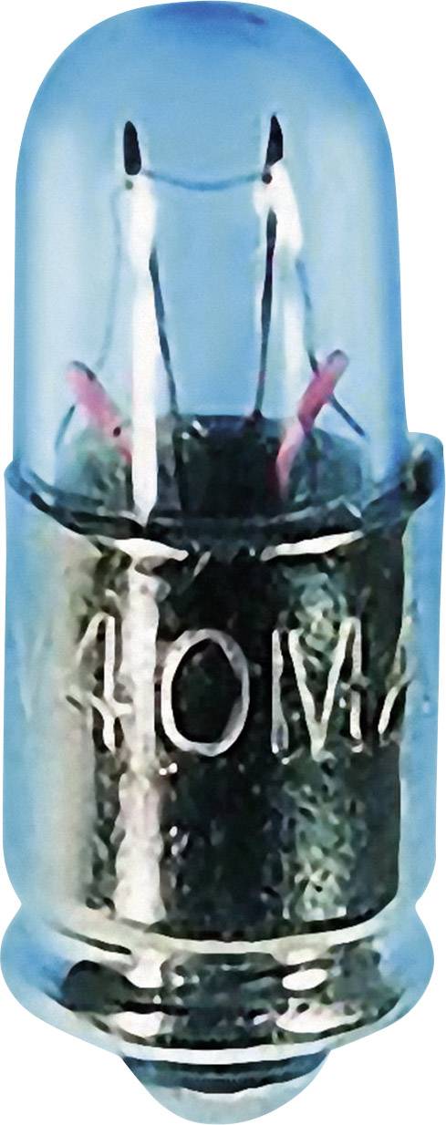 A small blue LED lamp with '40M' printed on the fitting, reveals the metal contacts inside.