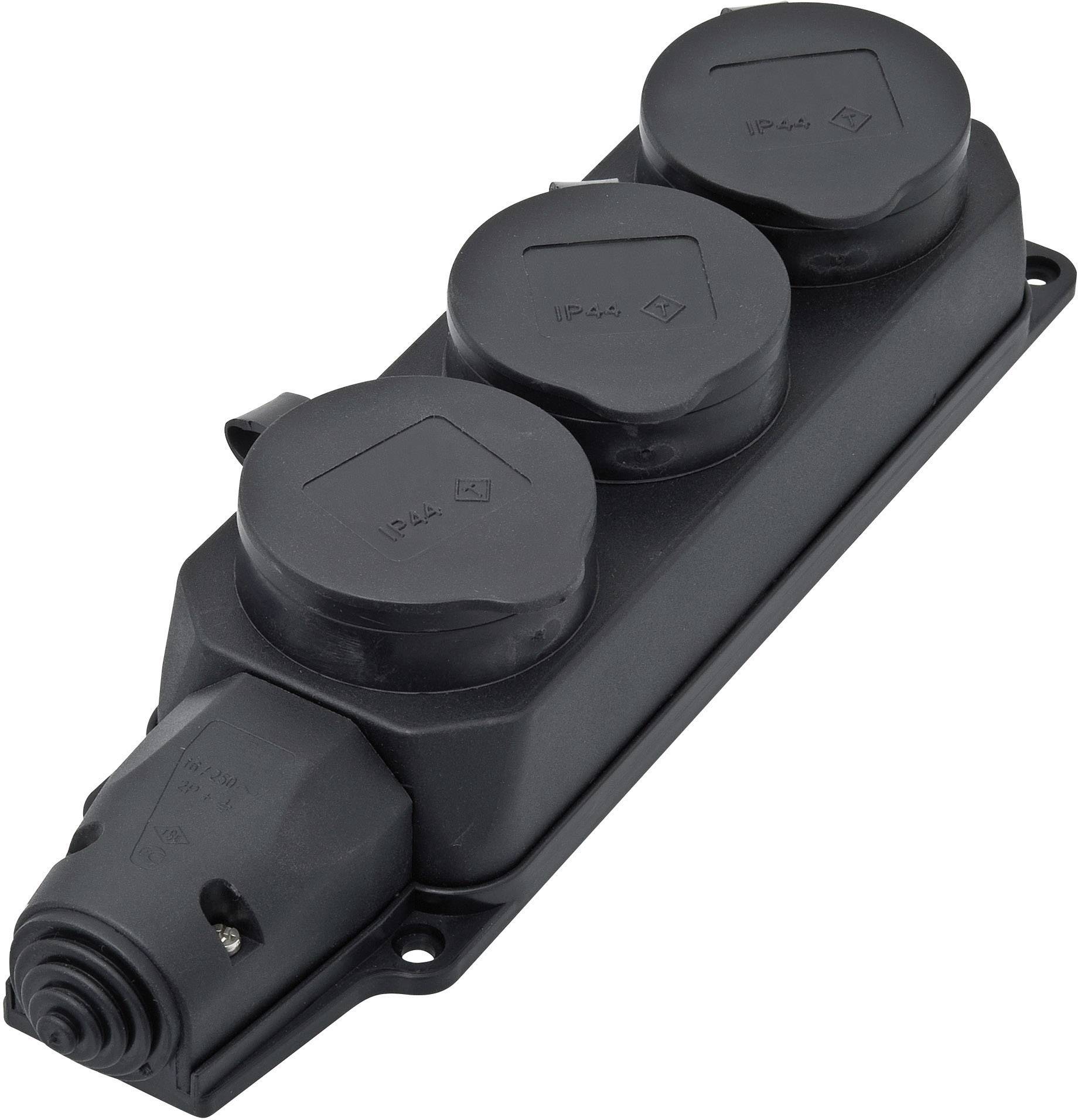 interBaer 9006-004.01 Power strip 3x Black None 1 pc(s)