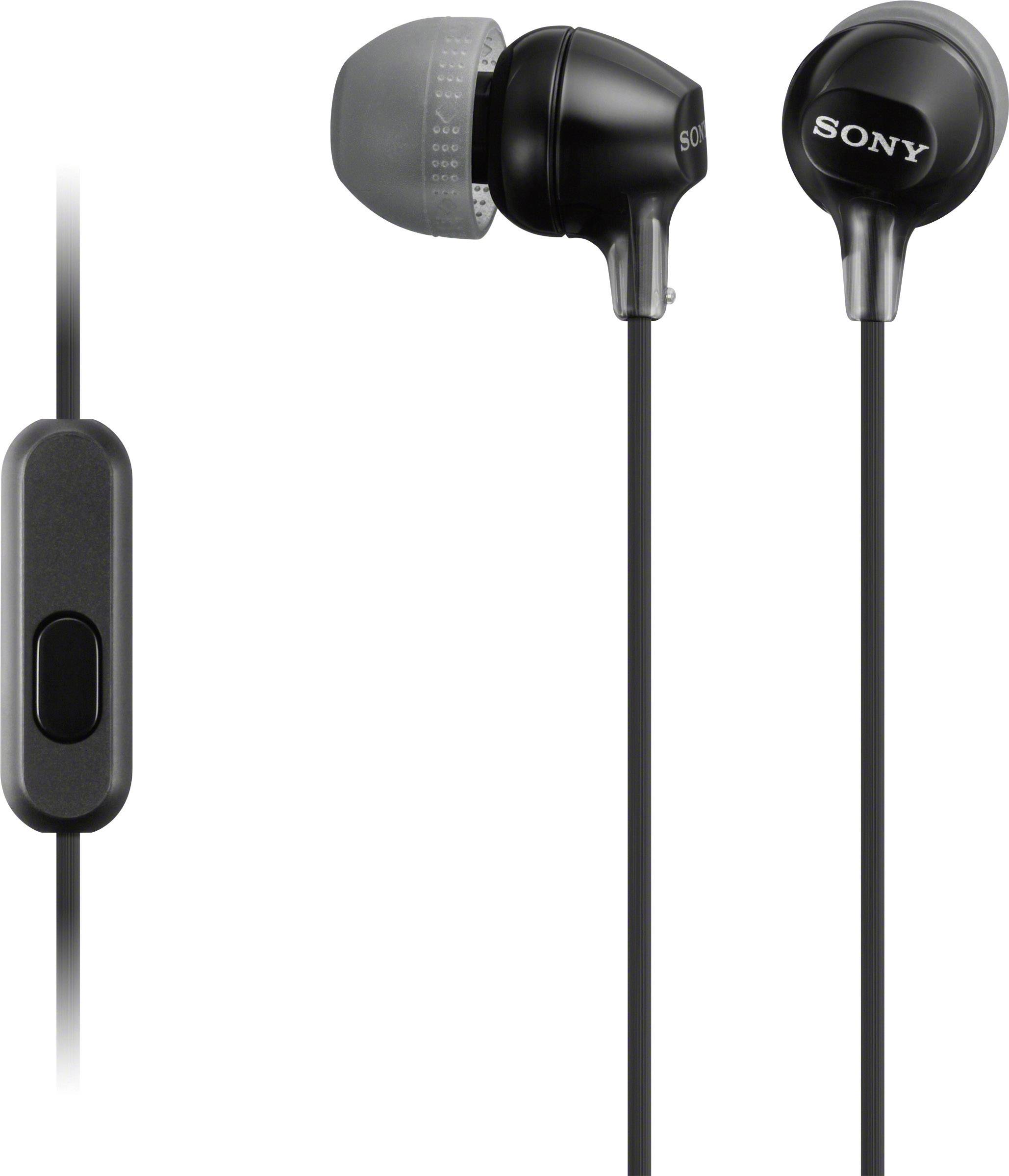 Sony MDR-EX15AP In-ear headphones Corded (1075100) Black Headset
