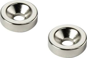 TRU COMPONENTS TC-12250604 Permanent magnet Ring (Ø x H) 10 mm x 5 mm  M3  Temperature limit (max.): 150 °C
