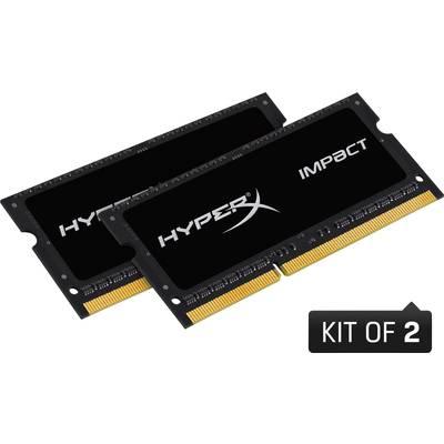   HyperX  HX316LS9IBK2/16  Laptop RAM kit    DDR3L  16 GB  2 x 8 GB    1600 MHz  204-pin SO-DIMM  CL9 9-9-33  HX316LS9IB