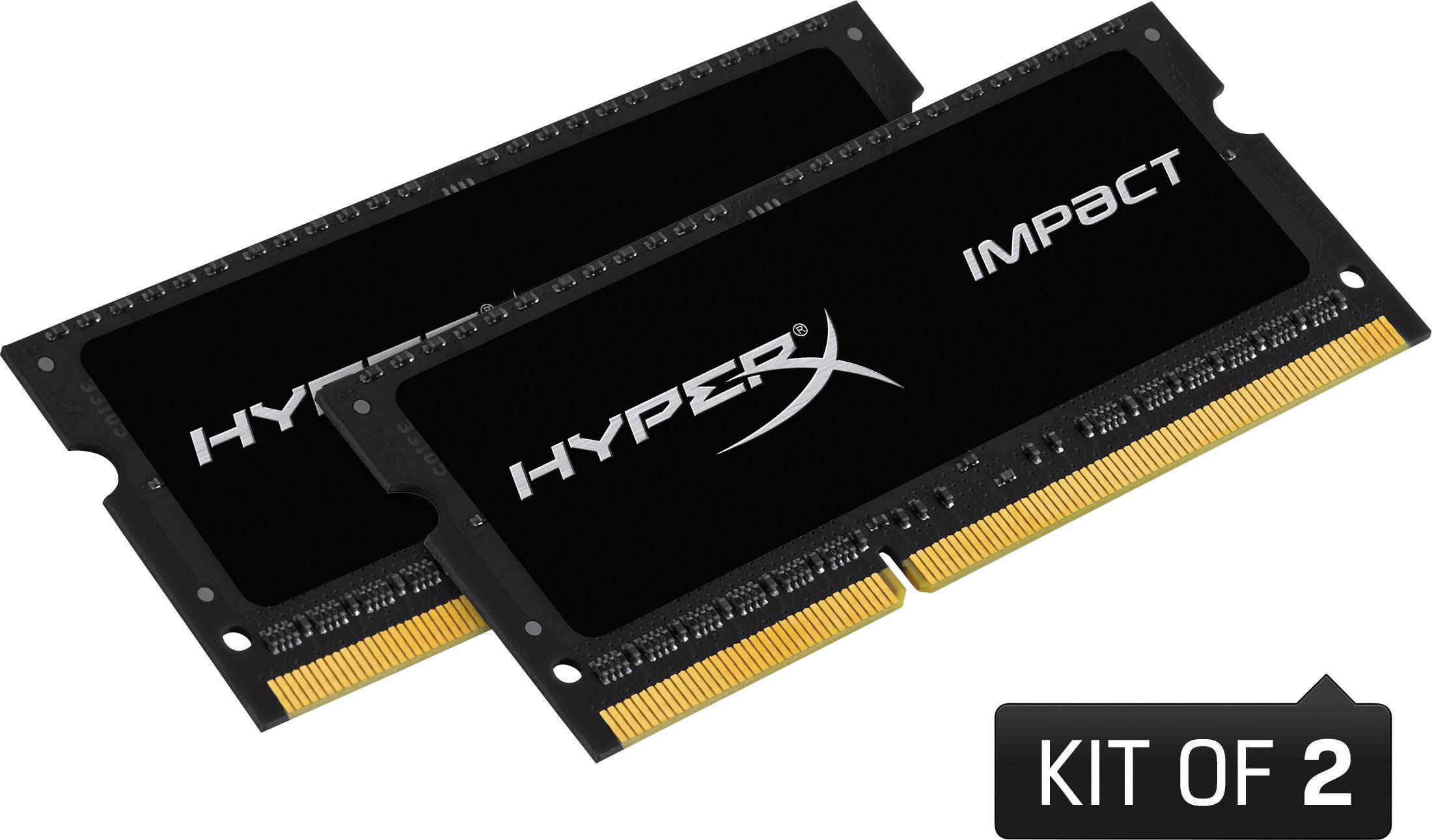 HyperX Laptop RAM kit Impact Black HX429S17IBK2/32 32 GB 2 x 16 GB DDR4 RAM 2933 MHz CL 17-19-19
