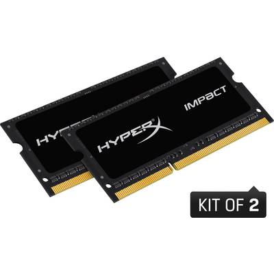 HyperX Laptop RAM kit Impact Black HX429S17IB2K2/16 16 GB 2 x 8 GB DDR4 RAM 2933 MHz CL 17-19-19
