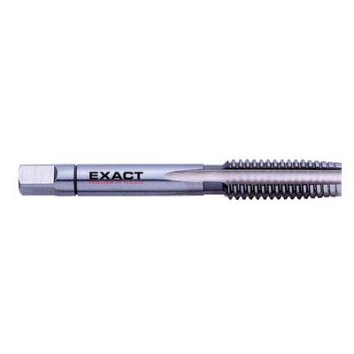 Metal cutting tool with the inscription 'EXACT PRECISION TOOLS'. The tool has a thread at one end, used for precision work.