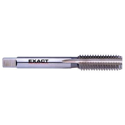 Silver-plated tap with shaft engraving 'EXACT'.