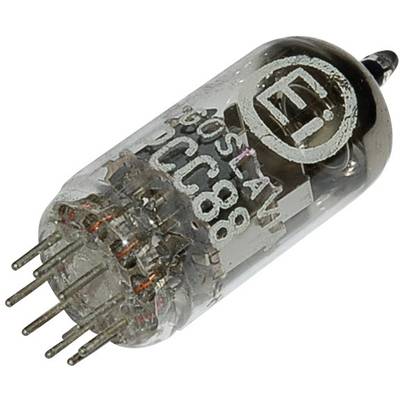  PCC 88 = 7 DJ 8 Vacuum tube  Double triode 90 V 15 mA Number of pins (num): 9 Base: Noval Content 1 pc(s) 