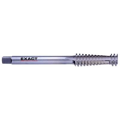 A silver tap with the inscription 'Exact Precision Tools'. It has sharp cutting edges and is suitable for precise metalworking.