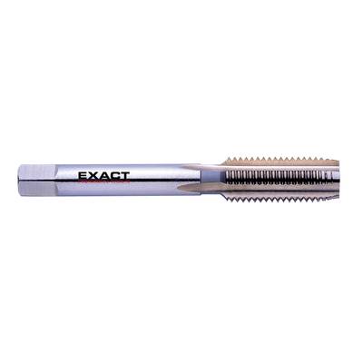 A tap drill with 'EXACT' inscription on the side, metal structure visible.