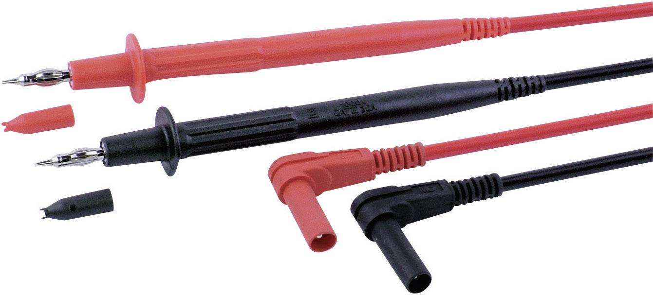 Staeubli XPF-484 100 CM Safety test lead et Banana jack 4 mm Test probe 1.00 m Black, Red 1 Set