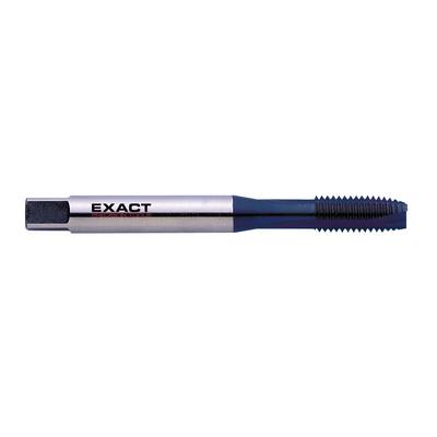 Metal cutting tool with a knurled threaded section and the inscription 'EXACT'. Used for cutting internal threads.