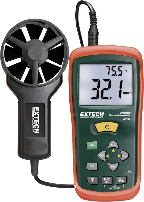Extech AN100 Anemometer 0.4 up to 30 m/s