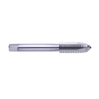 A metal tap used for cutting internal threads into a pre-drilled hole.
