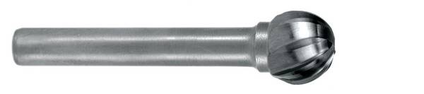 Exact 72295 Burr Carbide metal Sphere  Length 51 mm   Shank diameter 6 mm