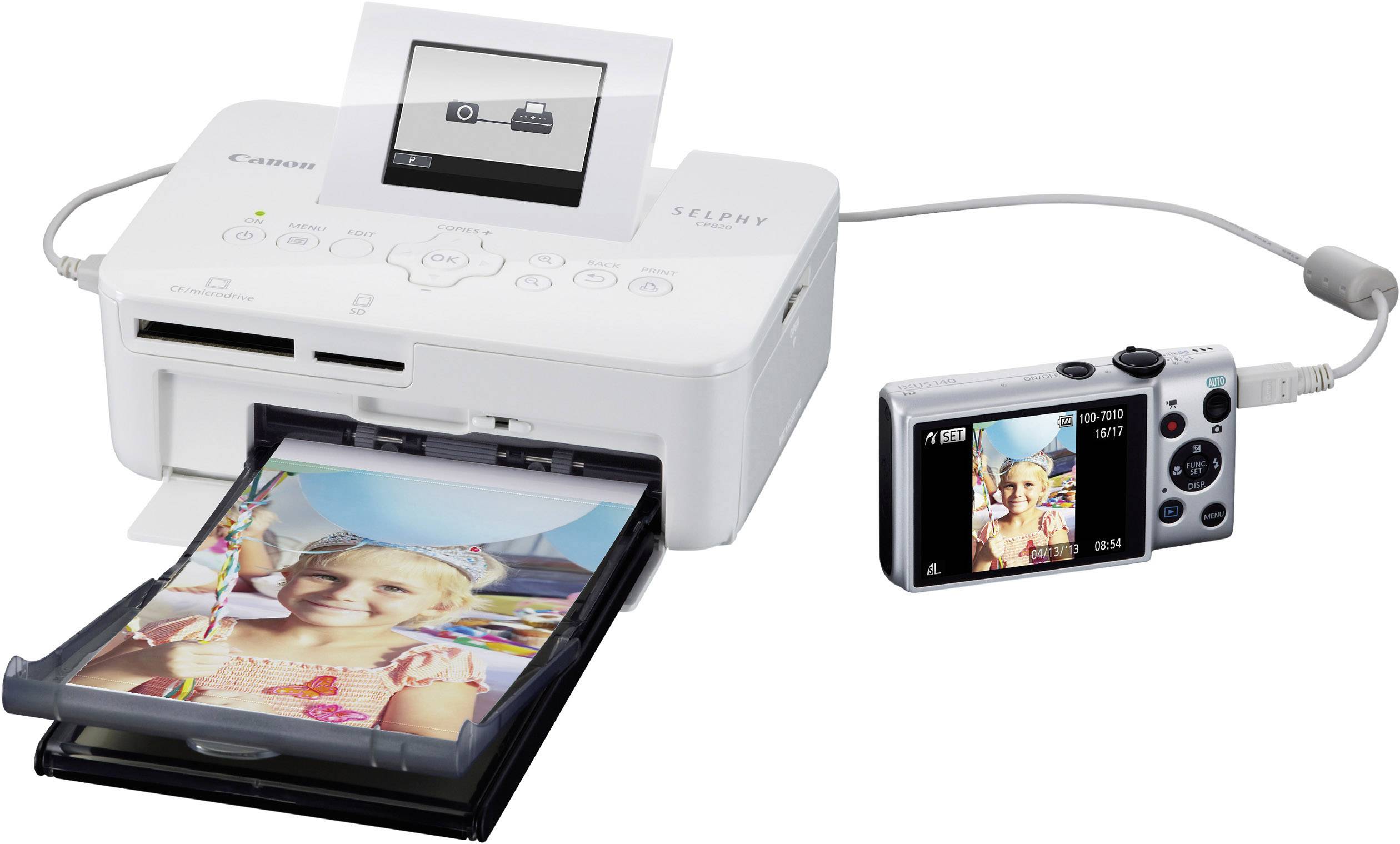 Canon Selphy Cp820 Photo Printer Print Resolution 300 X 300 Dpi Paper Size Max 148 X 100 Mm 4246