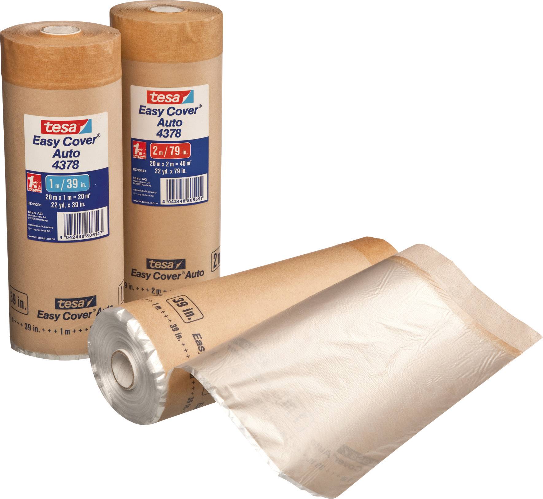 tesa 04378-00003-01 Masking tape tesa Easy Cover® Brown (L x W) 20 m x 1 m 1 pc(s)