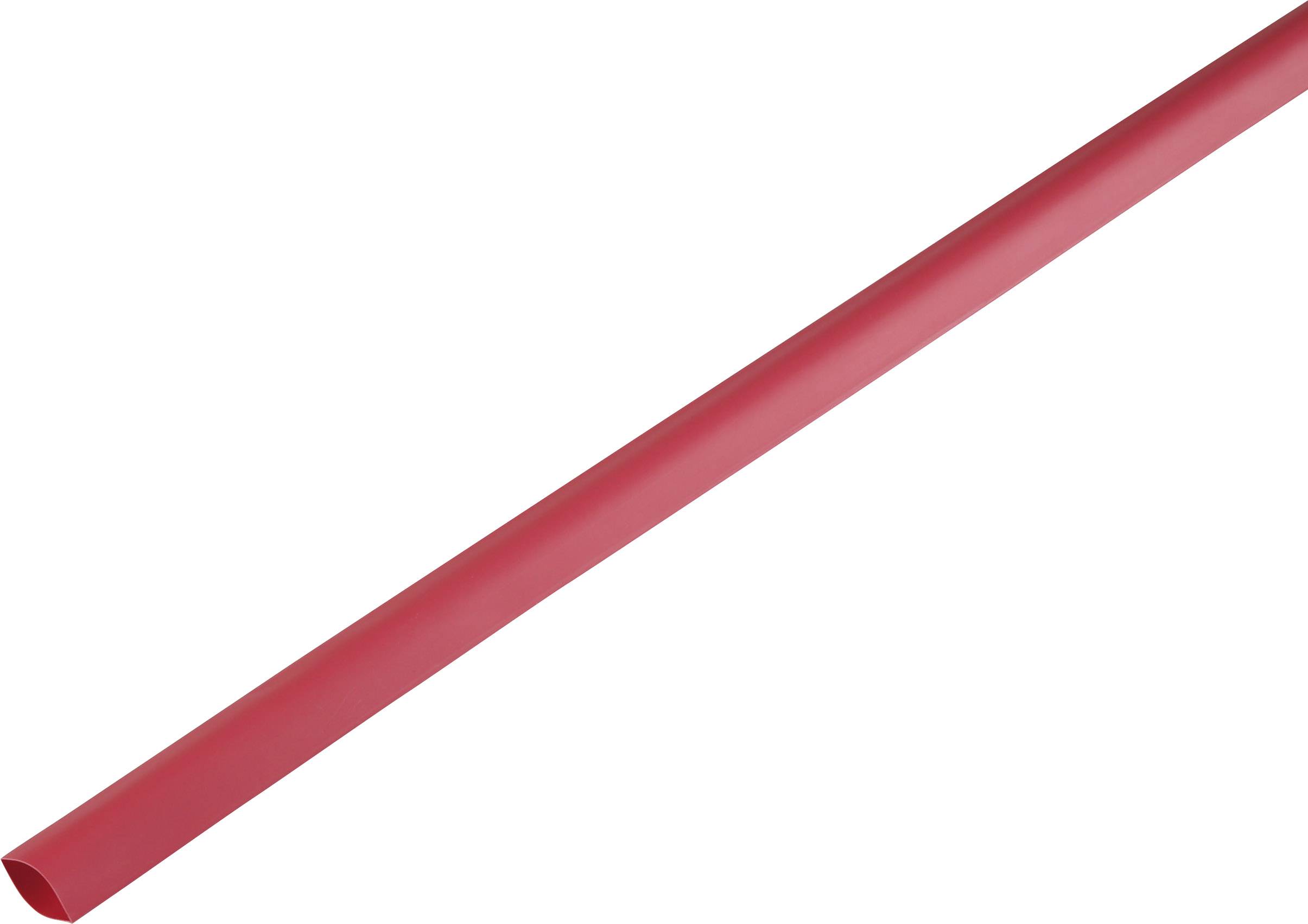 Image of TRU COMPONENTS 1225452 Heatshrink w/o adhesive Red 16.70 mm 8 mm Shrinkage:2:1 Sold per metre