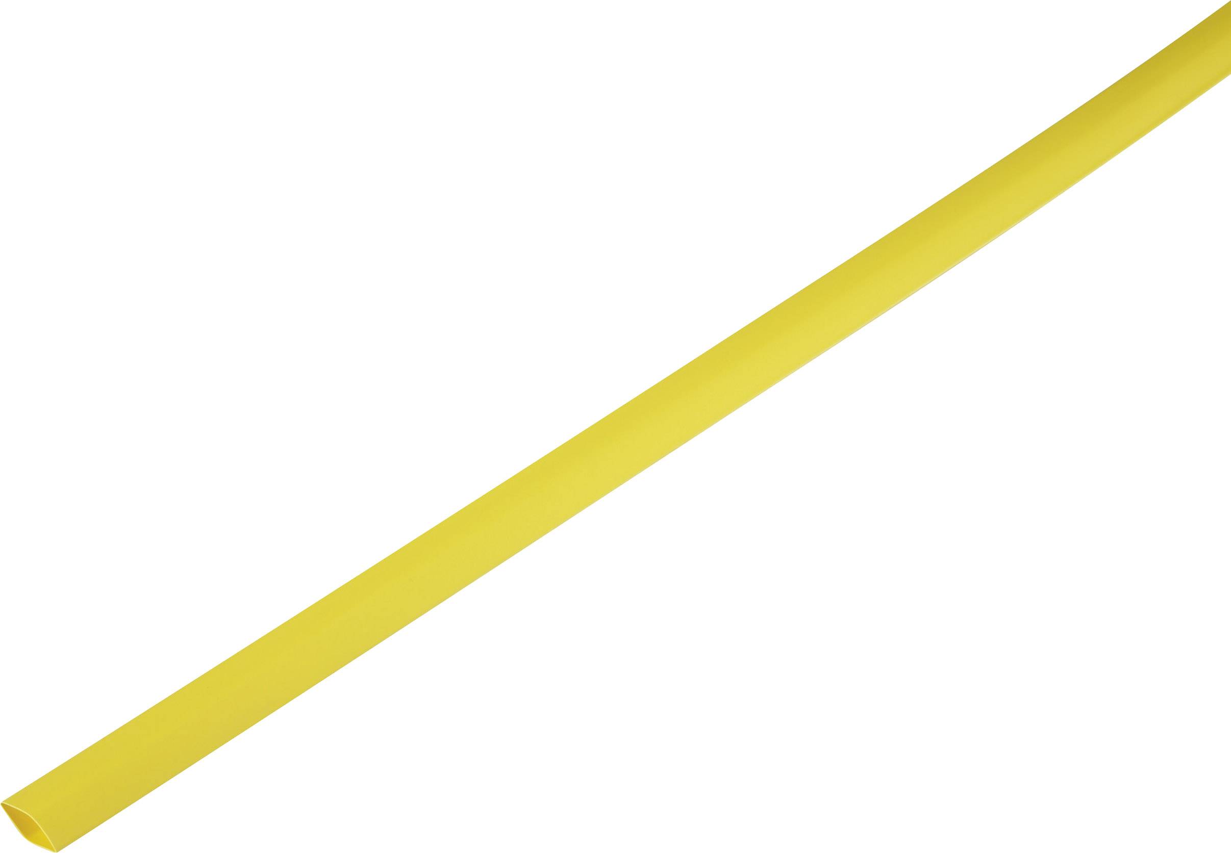 TRU COMPONENTS 1225469 Heatshrink w/o adhesive Yellow 6.50 mm 3 mm Shrinkage:2:1 Sold per metre